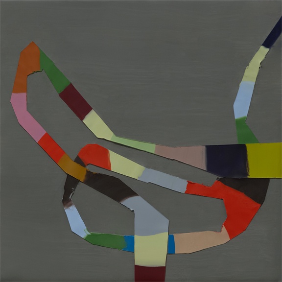 SOLD - BREAKING (2019) 8"x8"encaustic