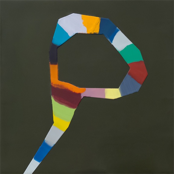 SOLD - IS ANYONE THERE (2019)8"x8", encaustic