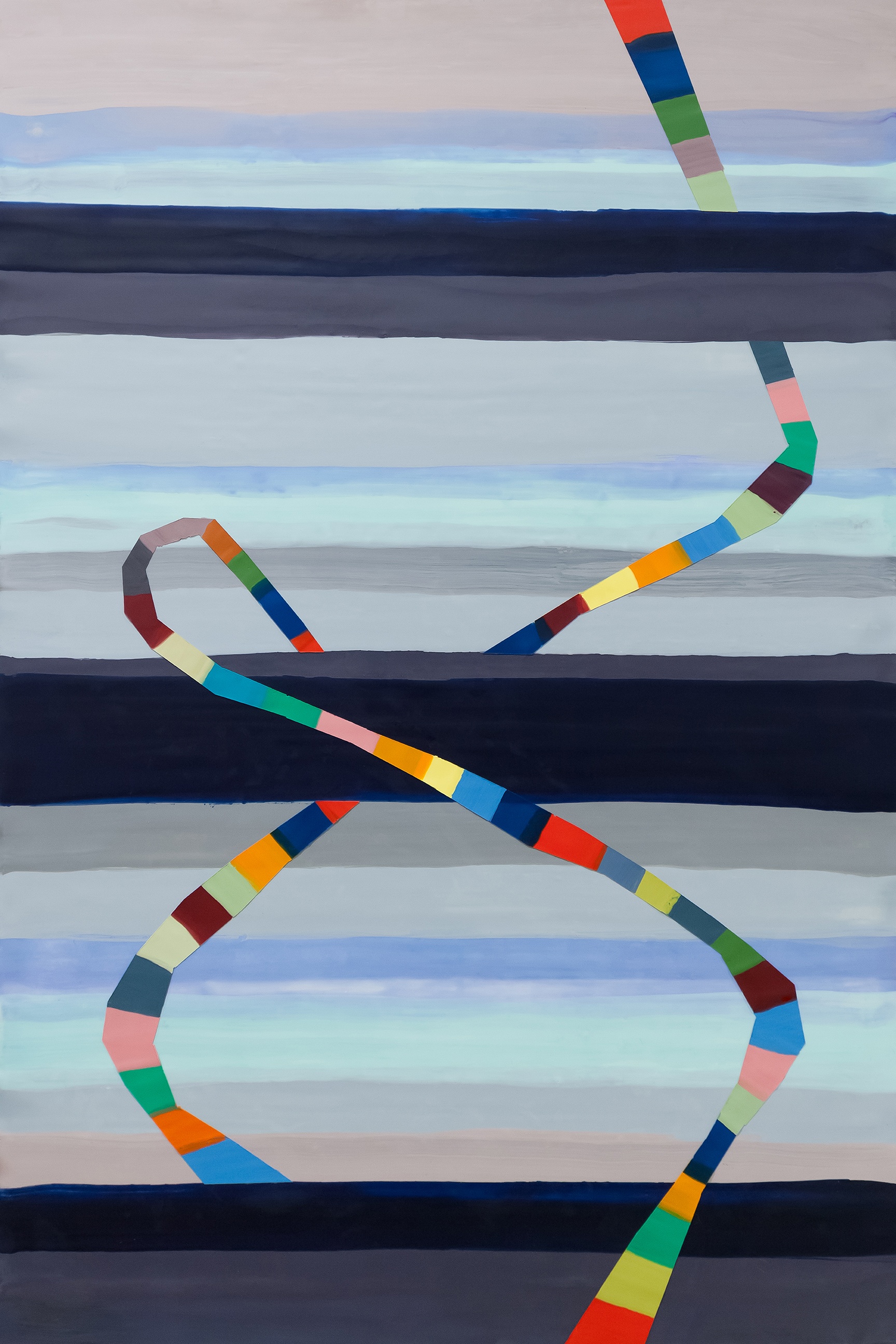 ASCENDING (2019) 36"x24" encaustic
