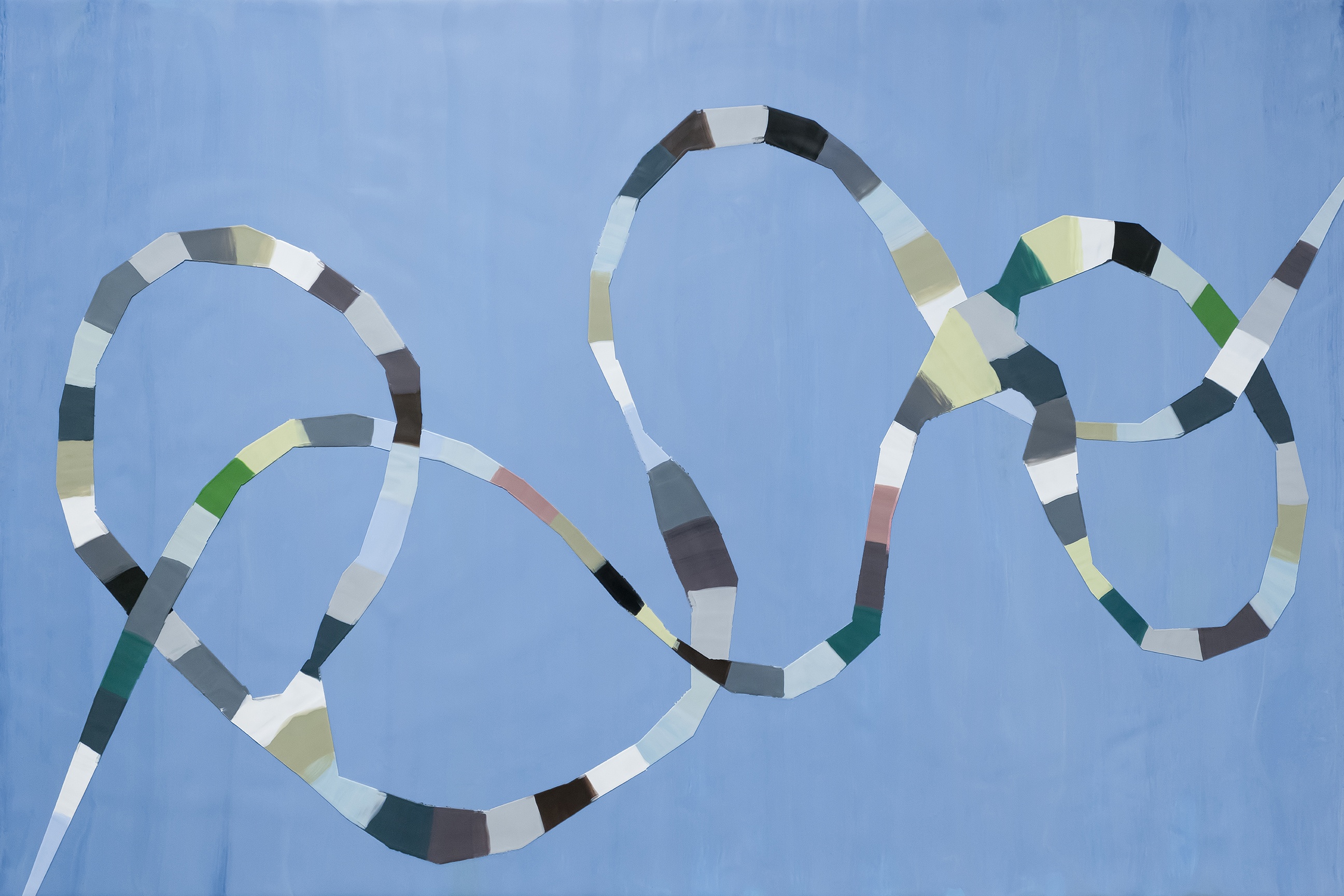 MERGING (2019)24"x36", encaustic