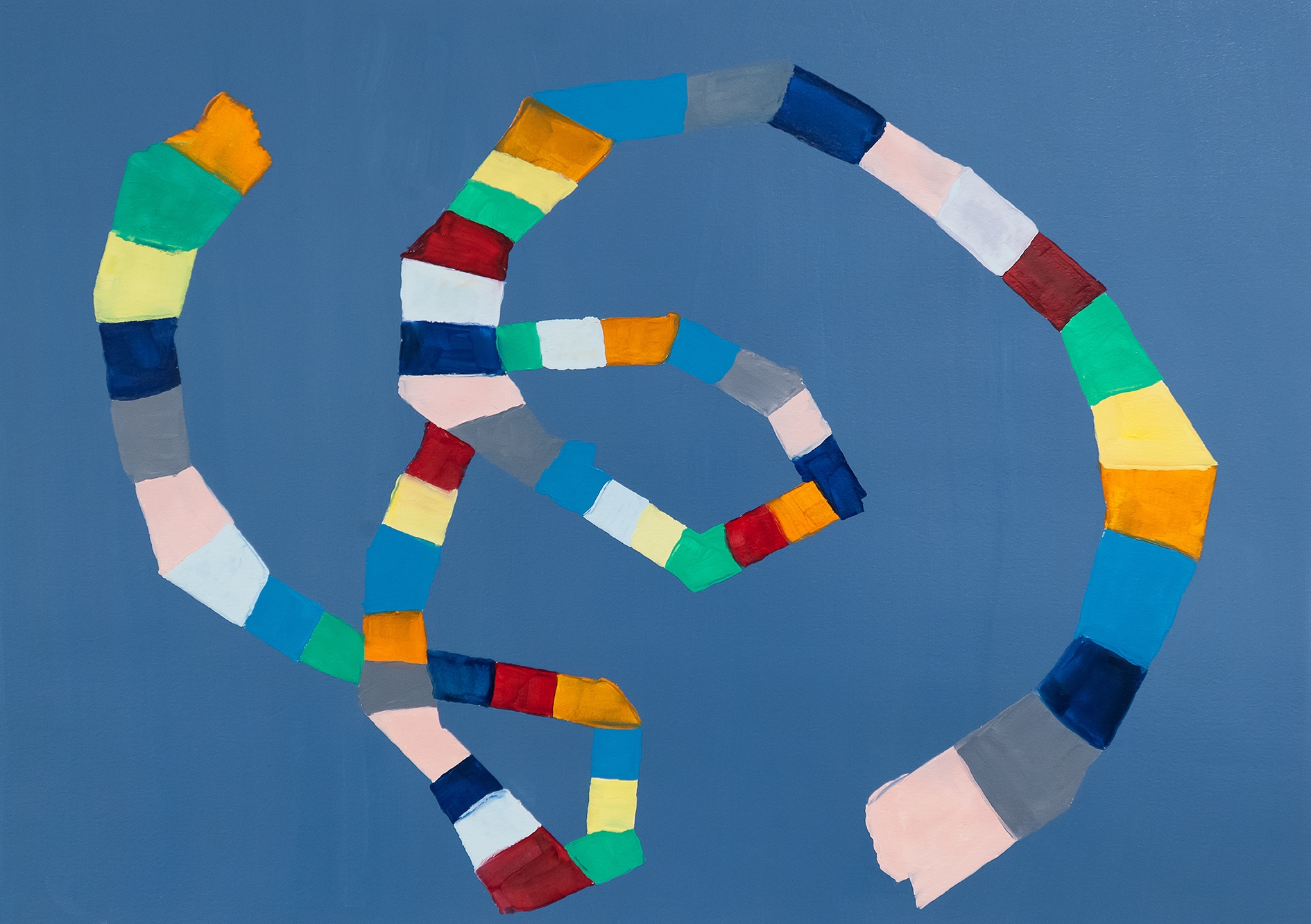 SPIRALING OUT (2019)18.5"x26.25" oil on paper