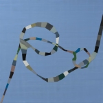 SOLD - THREADING THE NEEDLE (2019)24"x24", encaustic