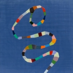 SOLD - CENTERED (2019) 24"x24", encaustic