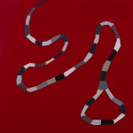 SOLD - RED (2020) 24"x24" encaustic