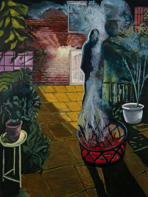 Evening Garden 5, oil on panel 48" x 36" 2024