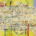 SOLD -PASSAGE (2015) Encaustic / 30" x 30"