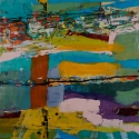 SOLD - REFLECTION (2015) Encaustic / 24"x24"