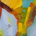 SOLD - ASTROLABE (2015)  12"x12" / Encaustic