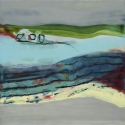 SOLD - UNDERTOW (2015)  12"x24" / Encaustic