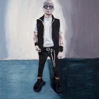SELF PORTRAIT  THE STANCE (2024) Oil / 48" X 36"