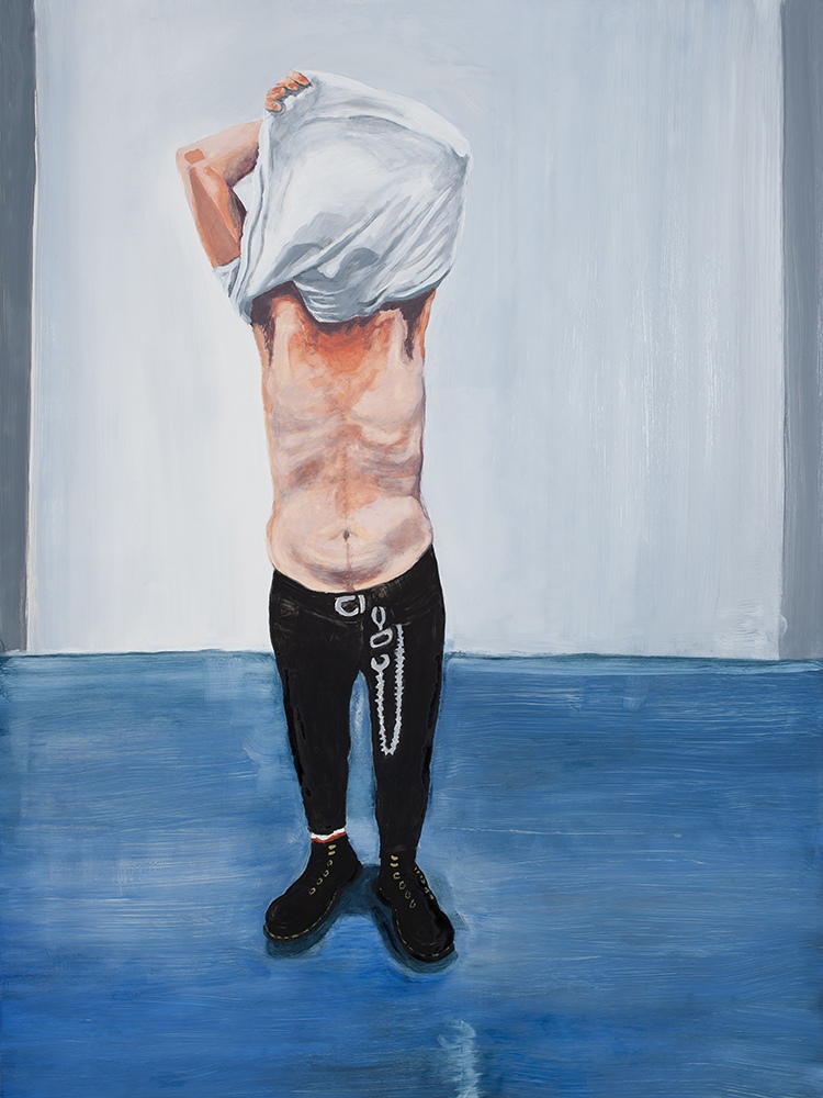 SELF PORTRAIT WITH T SHIRT (2024)  Oil / 48"x36"