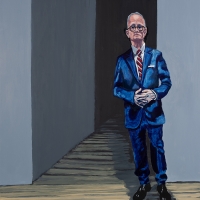 SELF PORTRAIT IN BLUE SUIT (2024)  Oil / 48"x36"