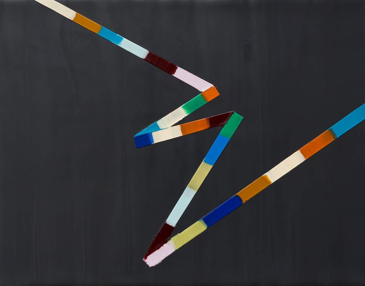 SOLD - WALKING LINE 10 (2017)11"x14", encaustic