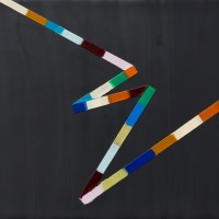 SOLD - WALKING LINE 10 (2017)11"x14", encaustic
