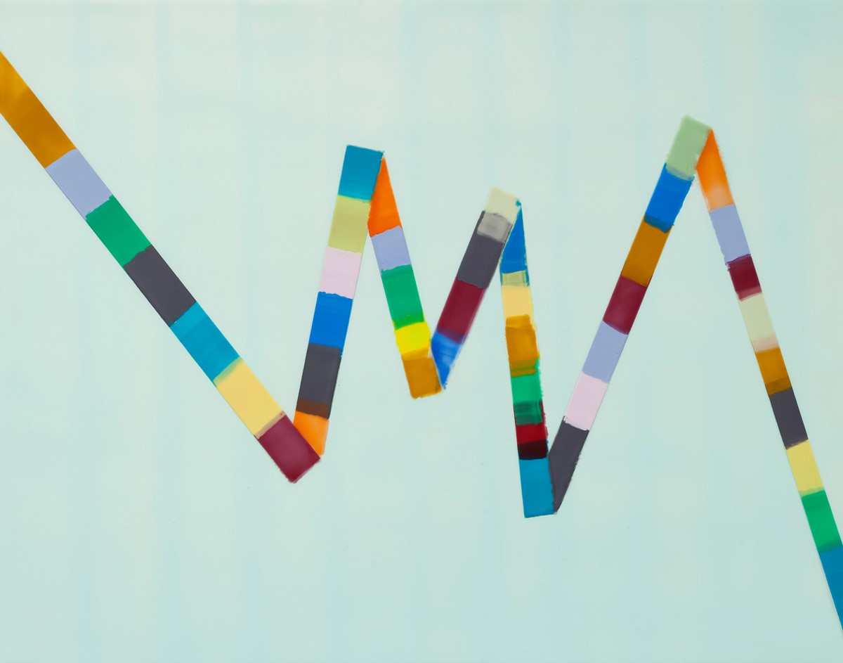 SOLD - WALKING LINE 12 (2017)11"x14", encaustic