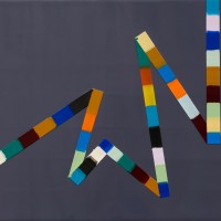 SOLD - WALKING LINE 13 (2017)11"x14", encaustic