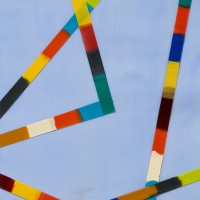 SOLD - WALKING LINE 15 (2017)12"x9" encaustic