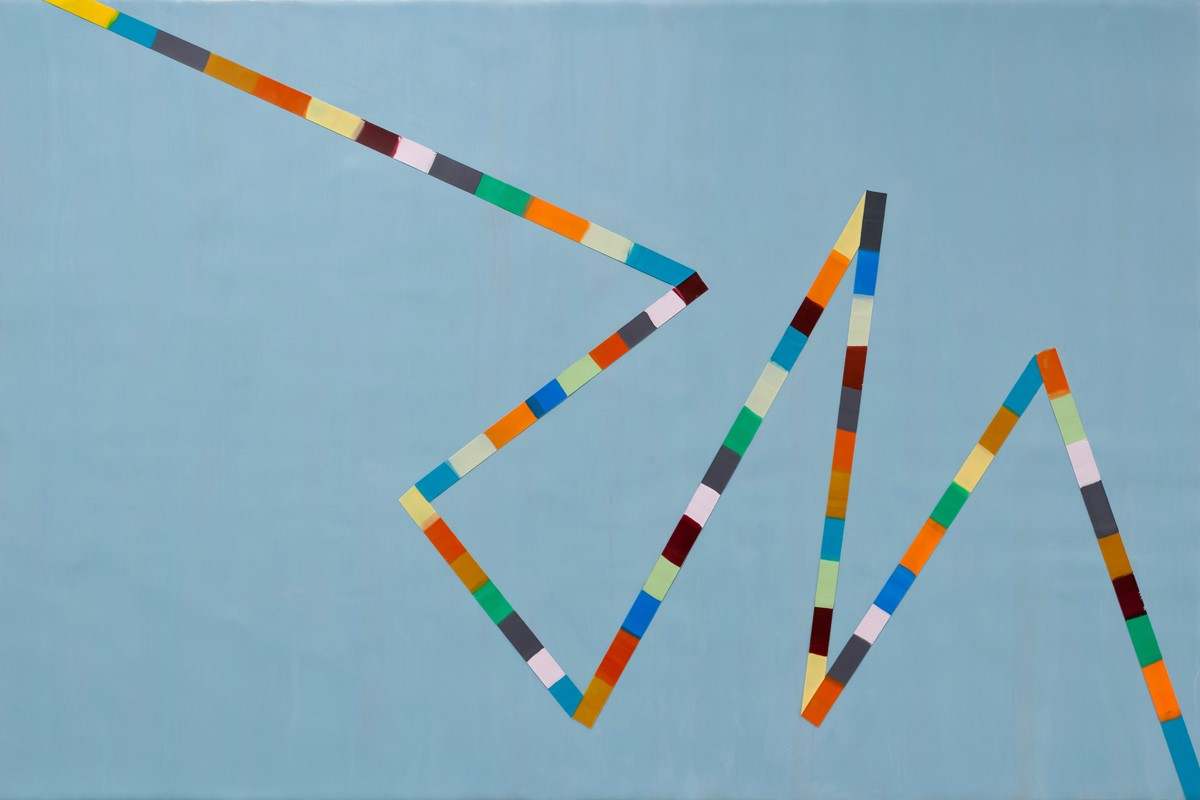 SOLD - WALKING LINE 2 (2017)24"x36" encaustic