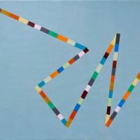 SOLD - WALKING LINE 2 (2017)24"x36" encaustic