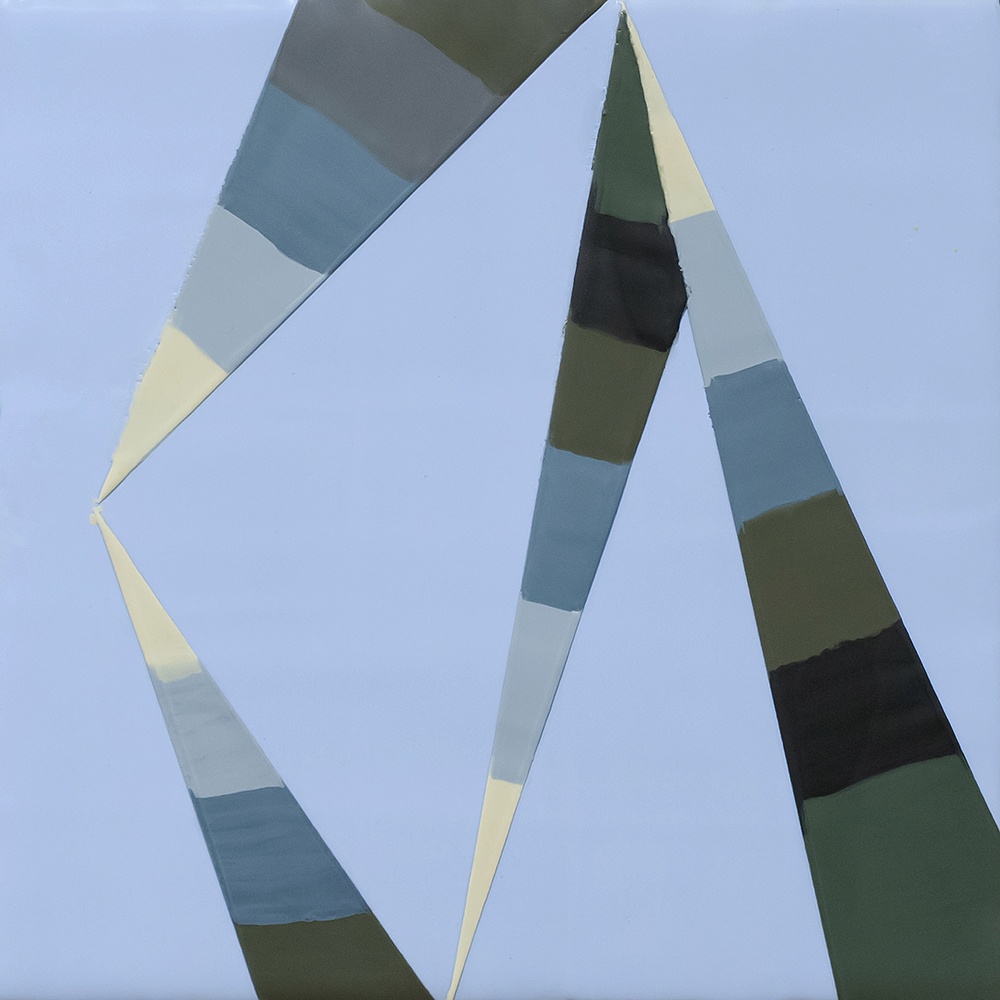 WALKING LINE 20 (2017)8"x8" encaustic