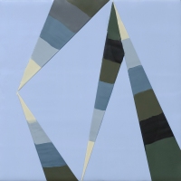 WALKING LINE 20 (2017)8"x8" encaustic