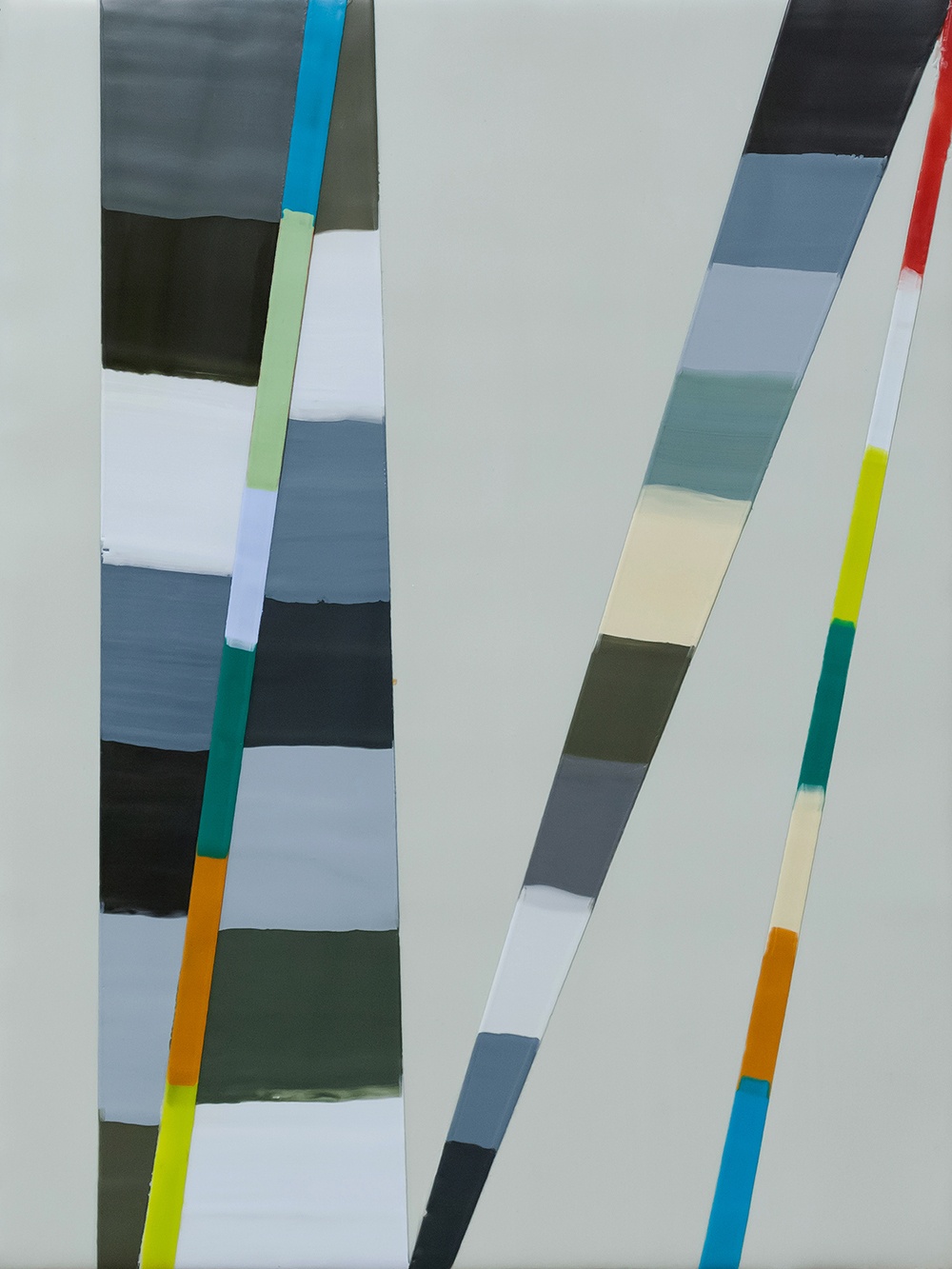 SOLD - WALKING LINE 22 (2017)12"x9" encaustic