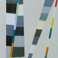 SOLD - WALKING LINE 22 (2017)12"x9" encaustic