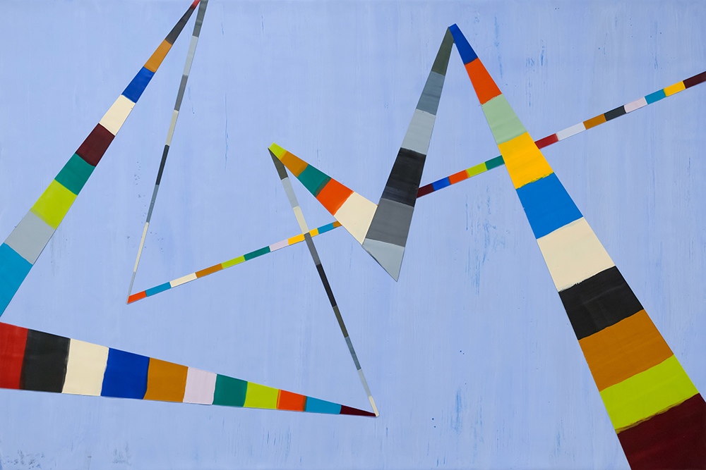 SOLD - WALKING LINE 24 (2017)24"x36" encaustic