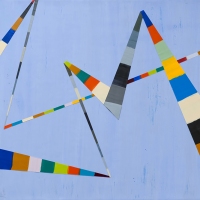 SOLD - WALKING LINE 24 (2017)24"x36" encaustic
