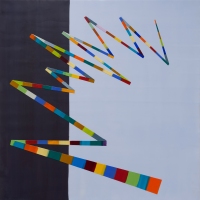 SOLD - WALKING LINE 29 (2018)24"x 24" encaustic