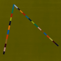 WALKING LINE 46 (2018)Encaustic / 24" x 24"