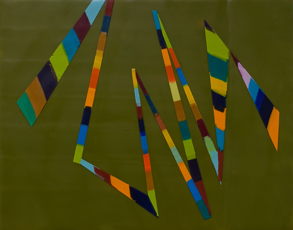SOLD - WALKING LINE 48 (2018)Encaustic / 11" x 14"