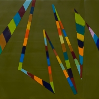 SOLD - WALKING LINE 48 (2018)Encaustic / 11" x 14"