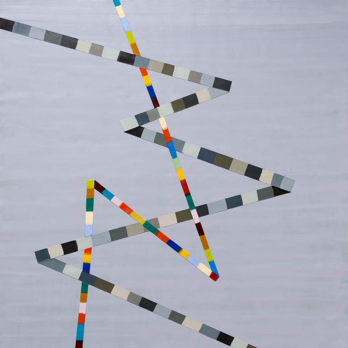 SOLD - WALKING LINE 3 (2017) 30"x30" encaustic