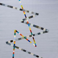 SOLD - WALKING LINE 3 (2017) 30"x30" encaustic