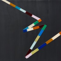 SOLD - WALKING LINE 10 (2017)11"x14", encaustic