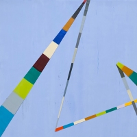 SOLD - WALKING LINE 24 (2017)24"x36" encaustic