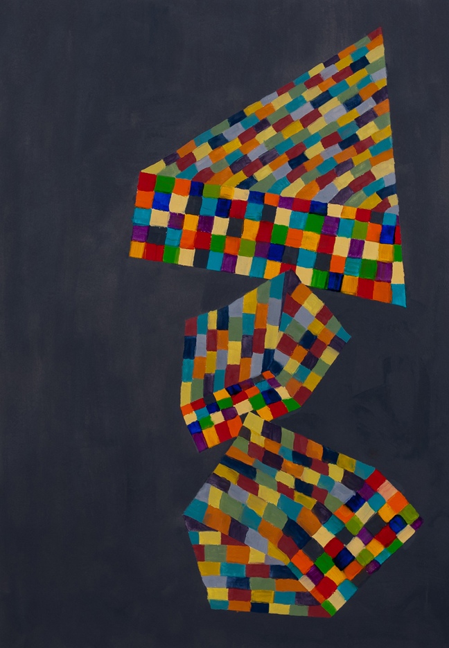 QUANTA 4 (2020)Oil on paper/ 26”x18”