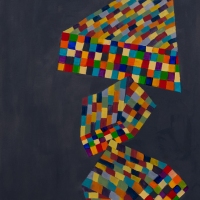 QUANTA 4 (2020)Oil on paper/ 26”x18”