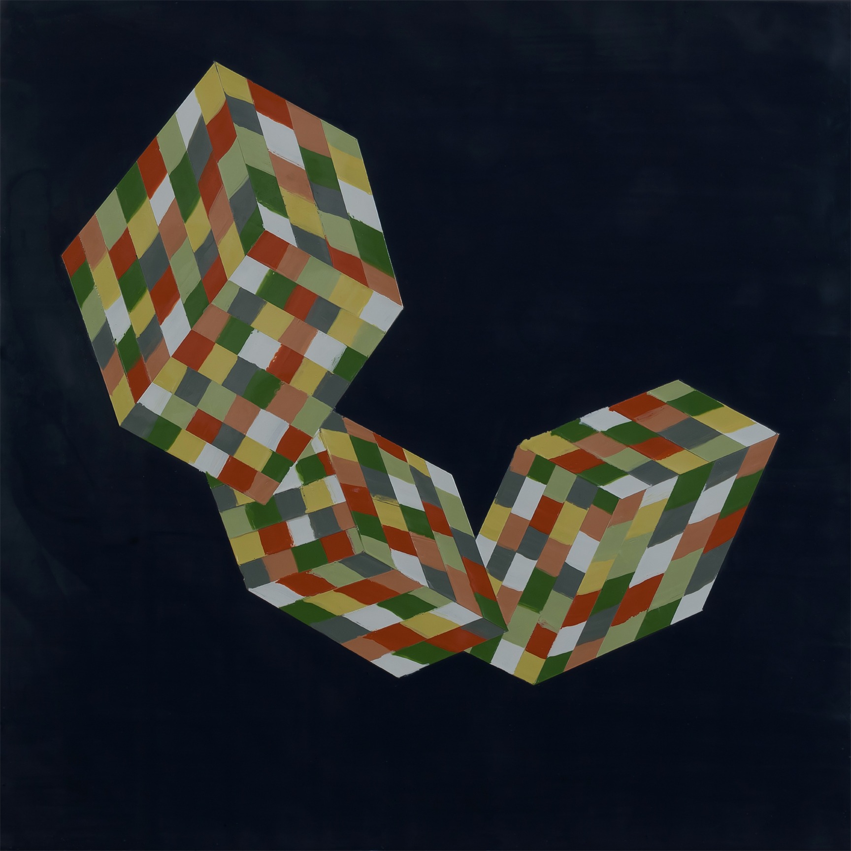 QUANTA 6 (2020)  Encaustic / 24" x 24"