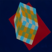 QUANTA 8 (2020) Encaustic / 14" x 11"