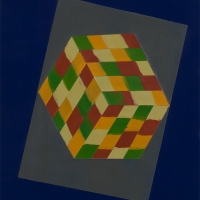QUANTA 9 (2020)  Encaustic / 11" x 14"